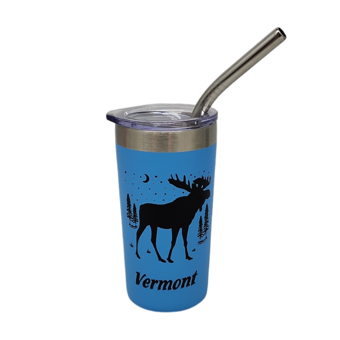 Vermont Moose Stainless Steel 2oz Shooter  - Blue