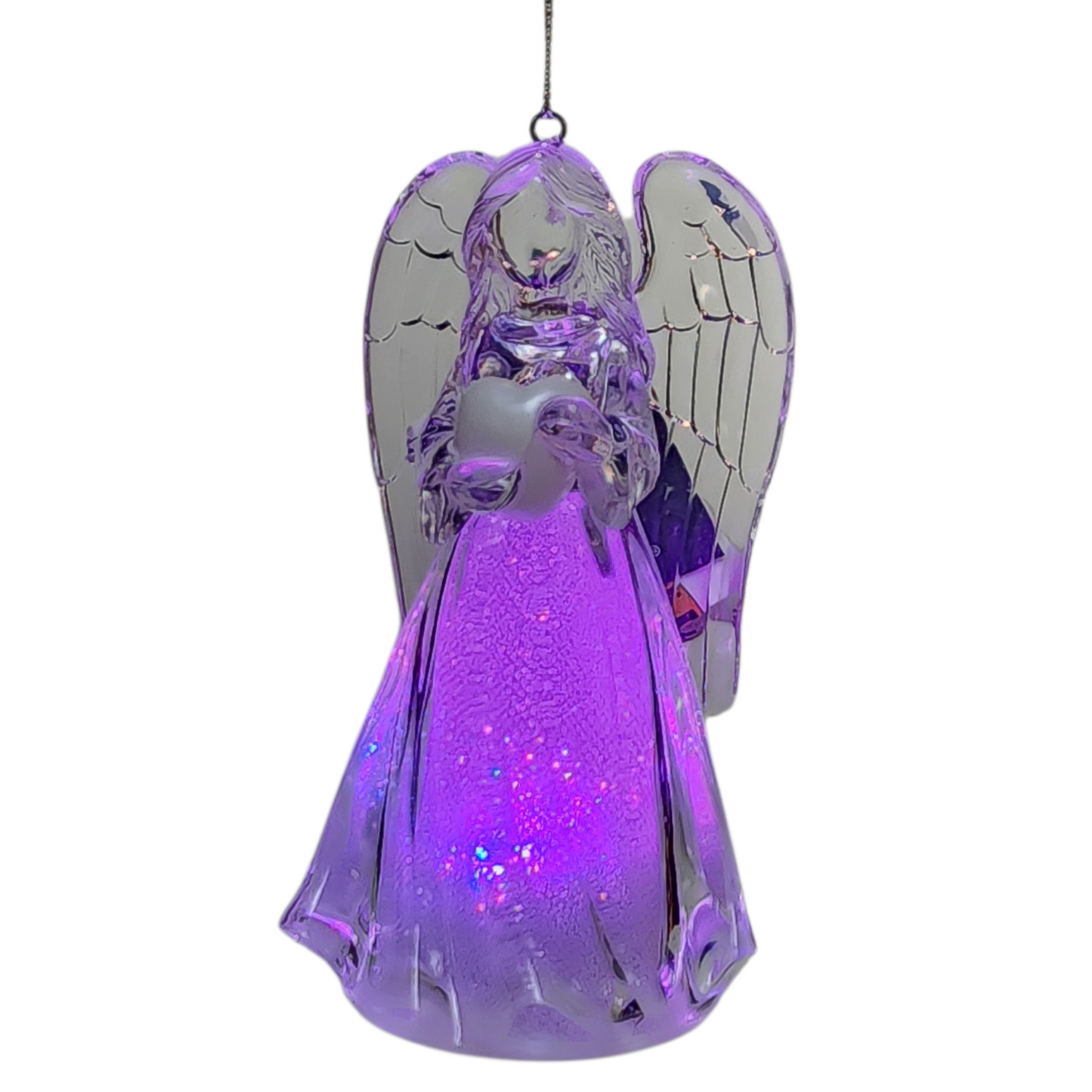 Birthstone Lighted Angel Ornament -
