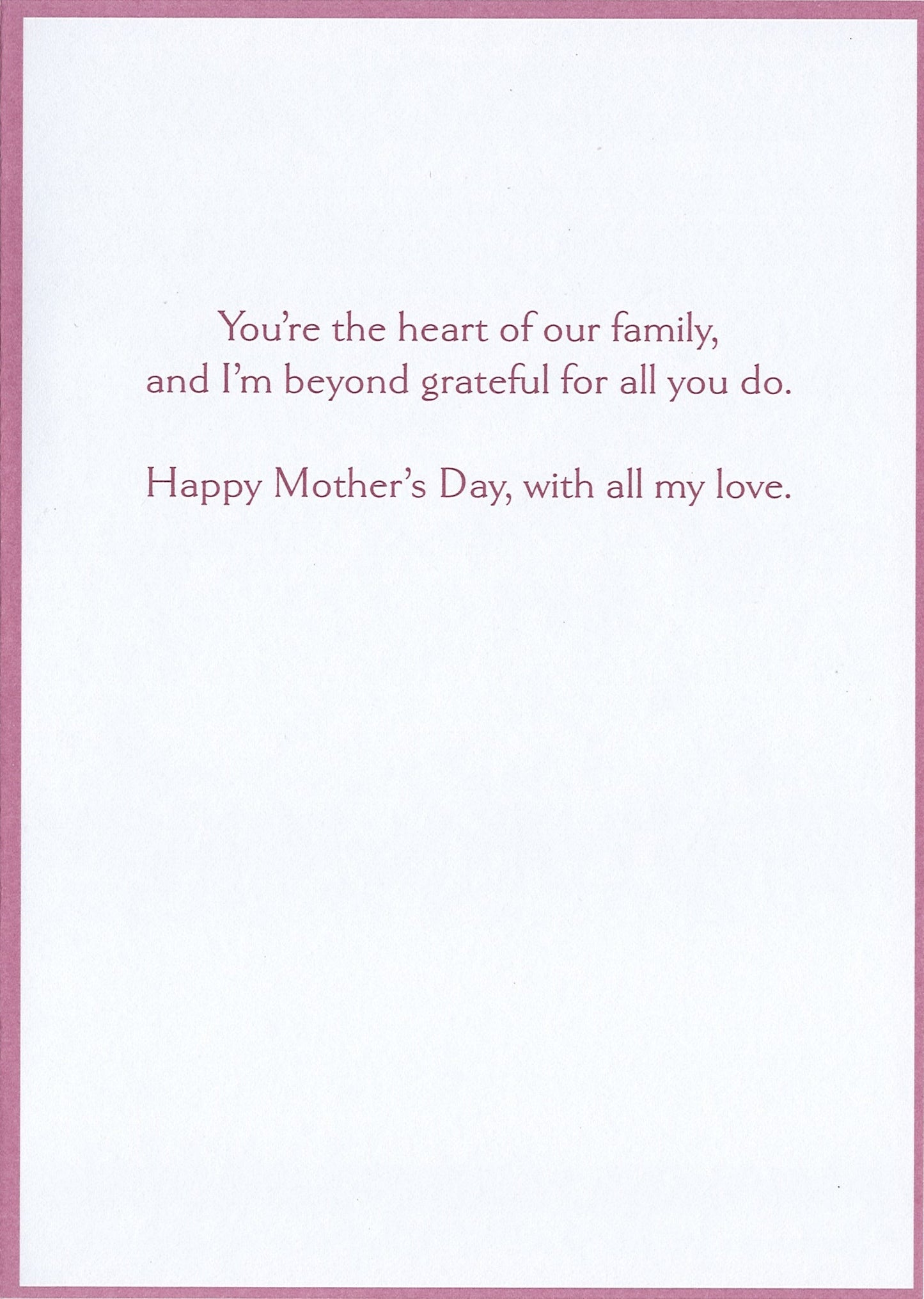 Radiant Marble - Mother's Day Card