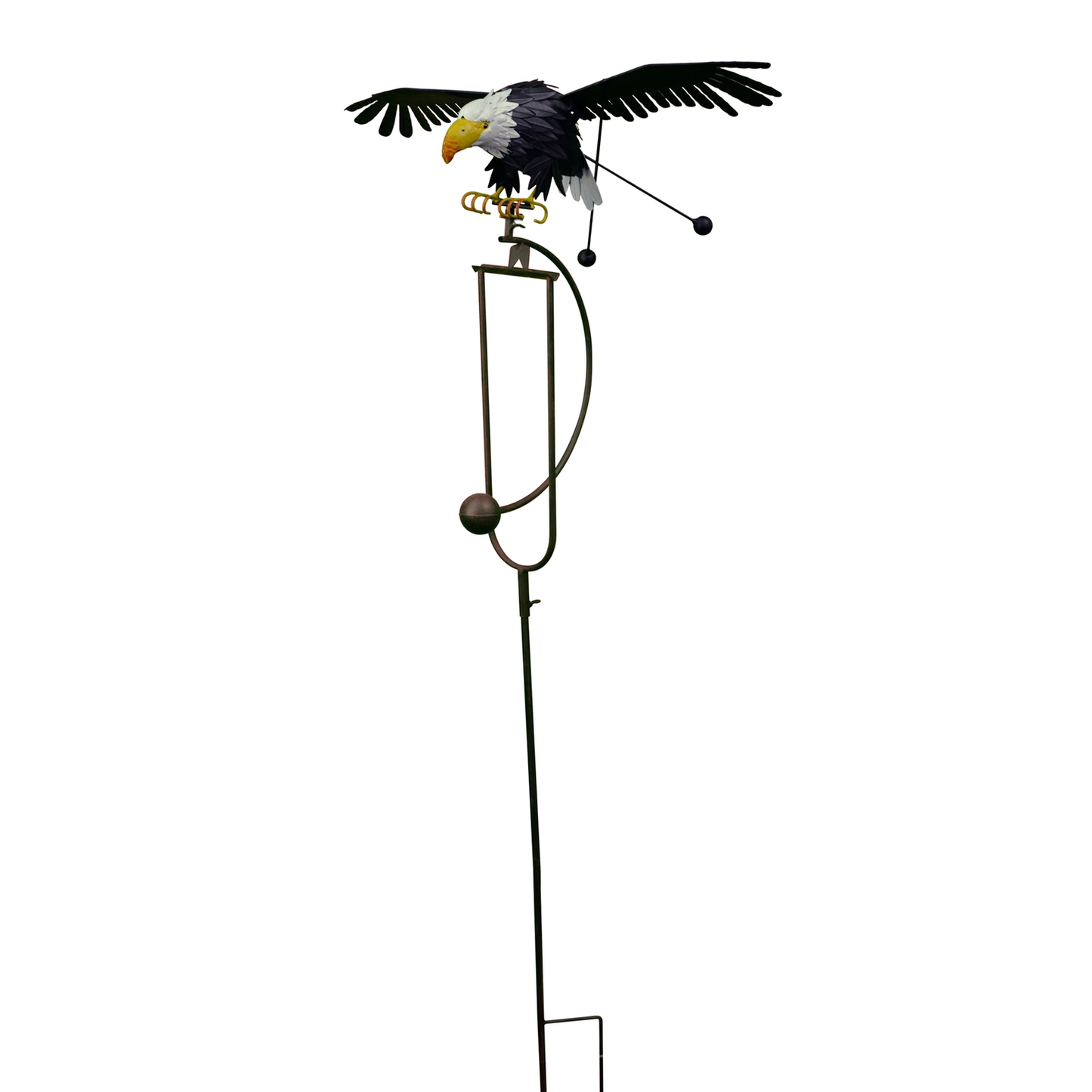 Small Bald Eagle Balance Rocker Garden Stake
