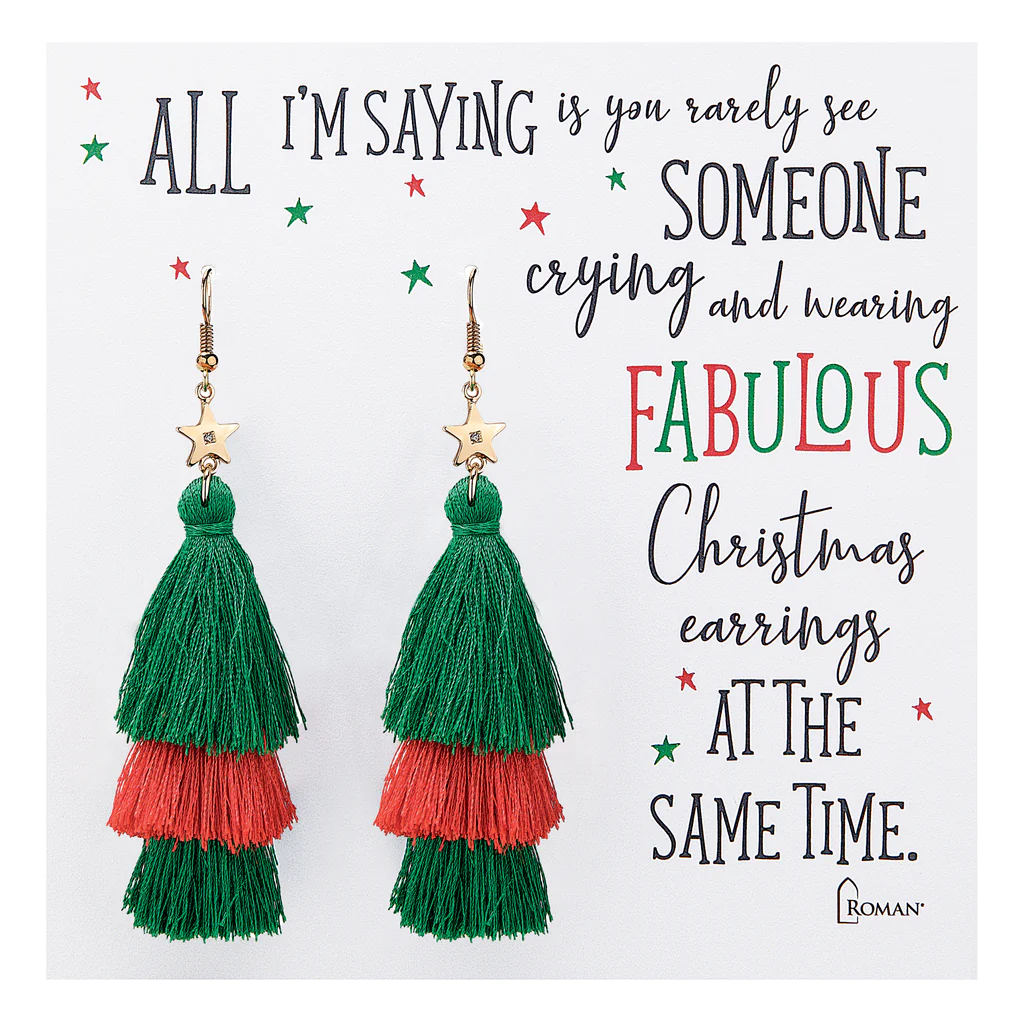 Christmas Tassel Earrings