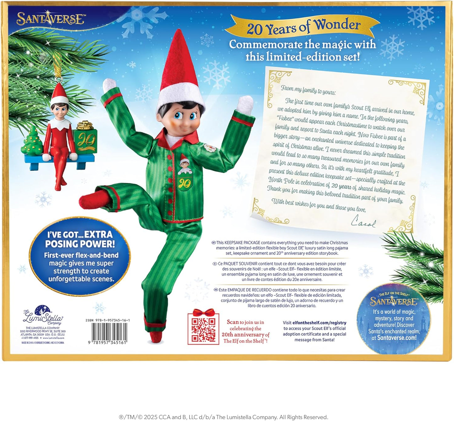 The Elf on the Shelf Ltd 20th Anniversary Boy Blue Eyes