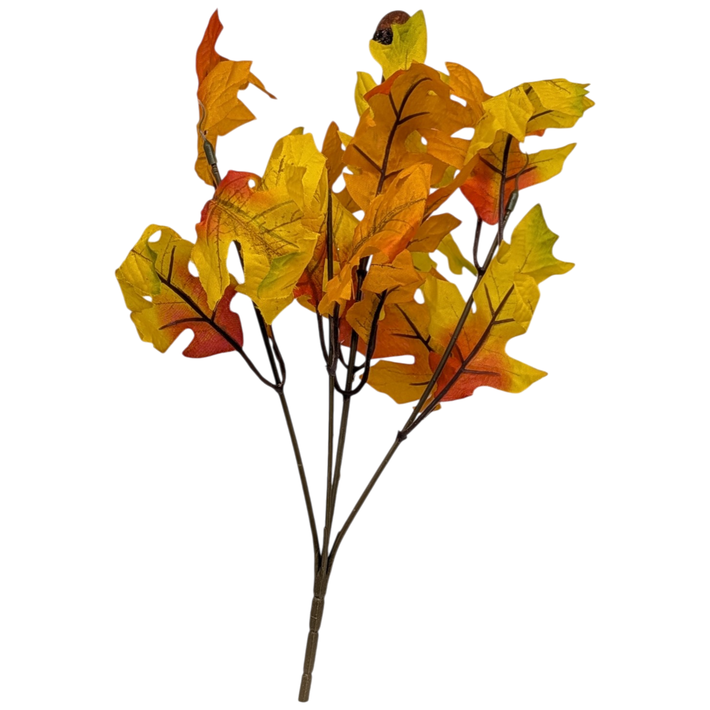 13-Inch Autumn Oak Leaf Bush
