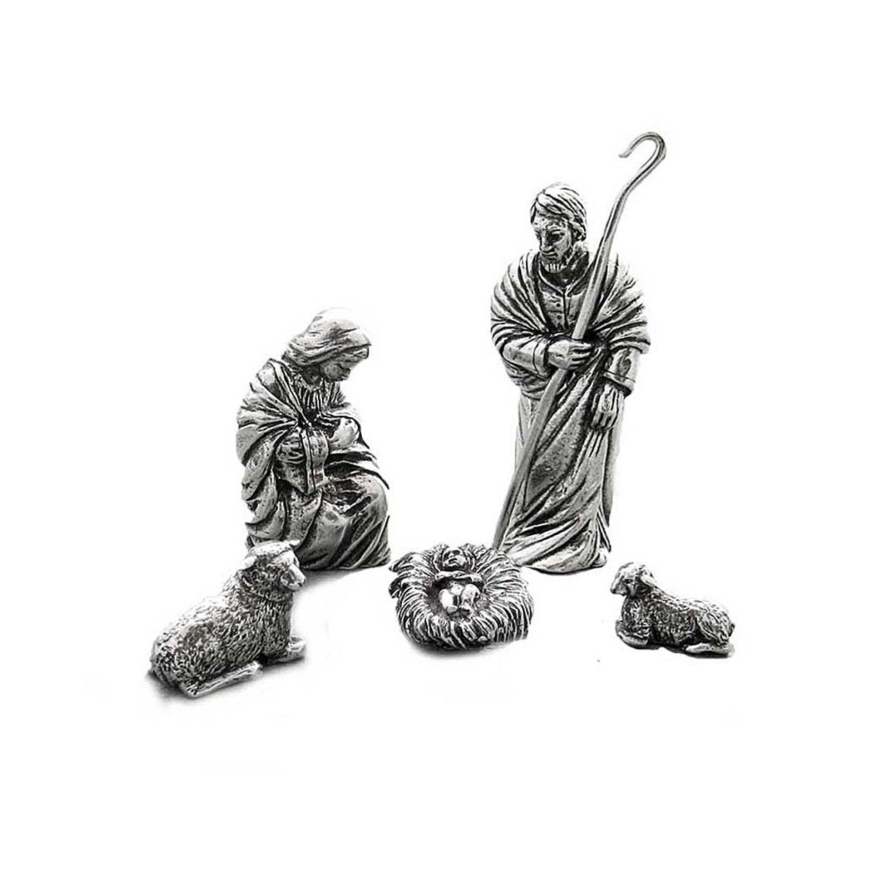 Holy Family Nativity Set By Danforth Pewter