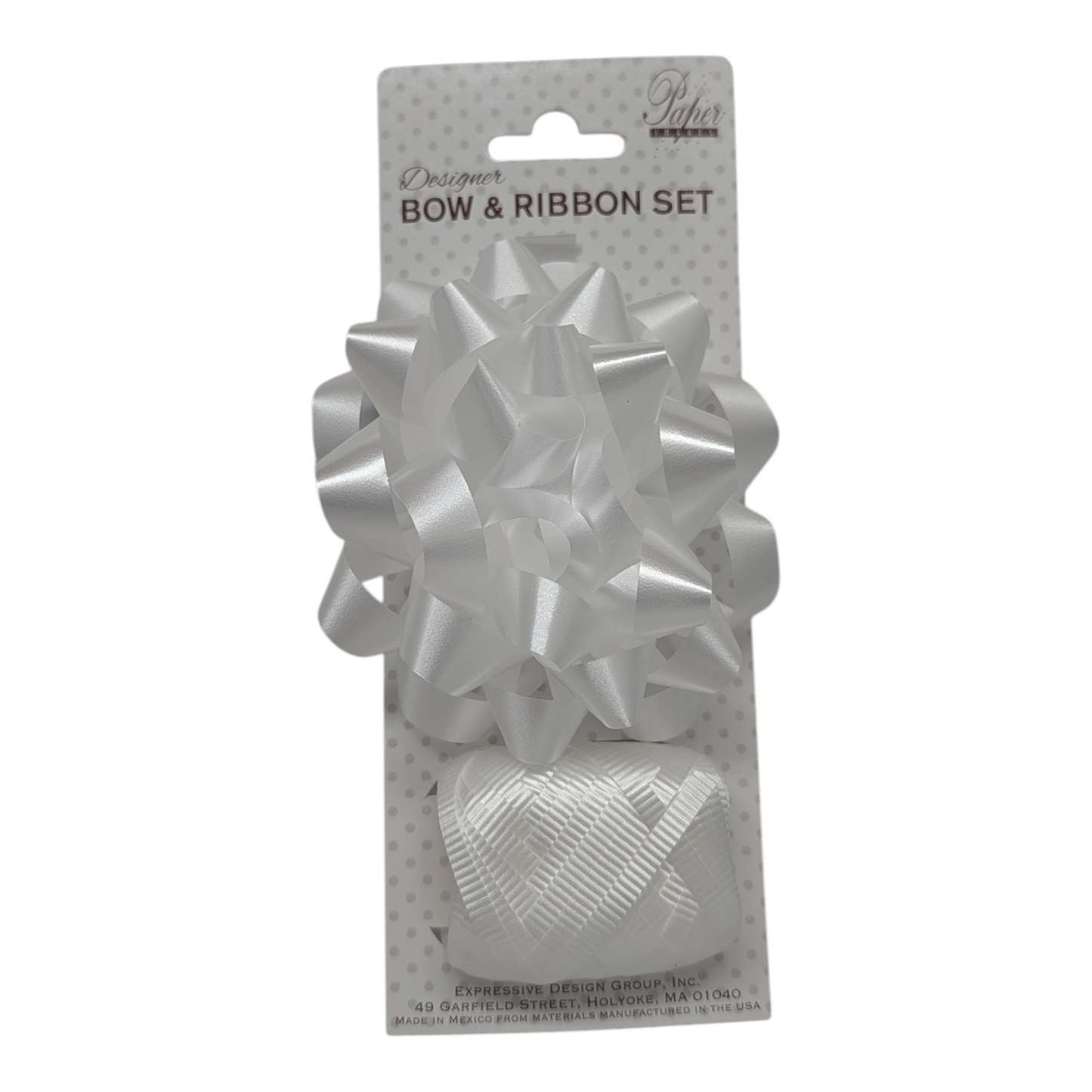 Bow and Ribbon Set - Pearl White