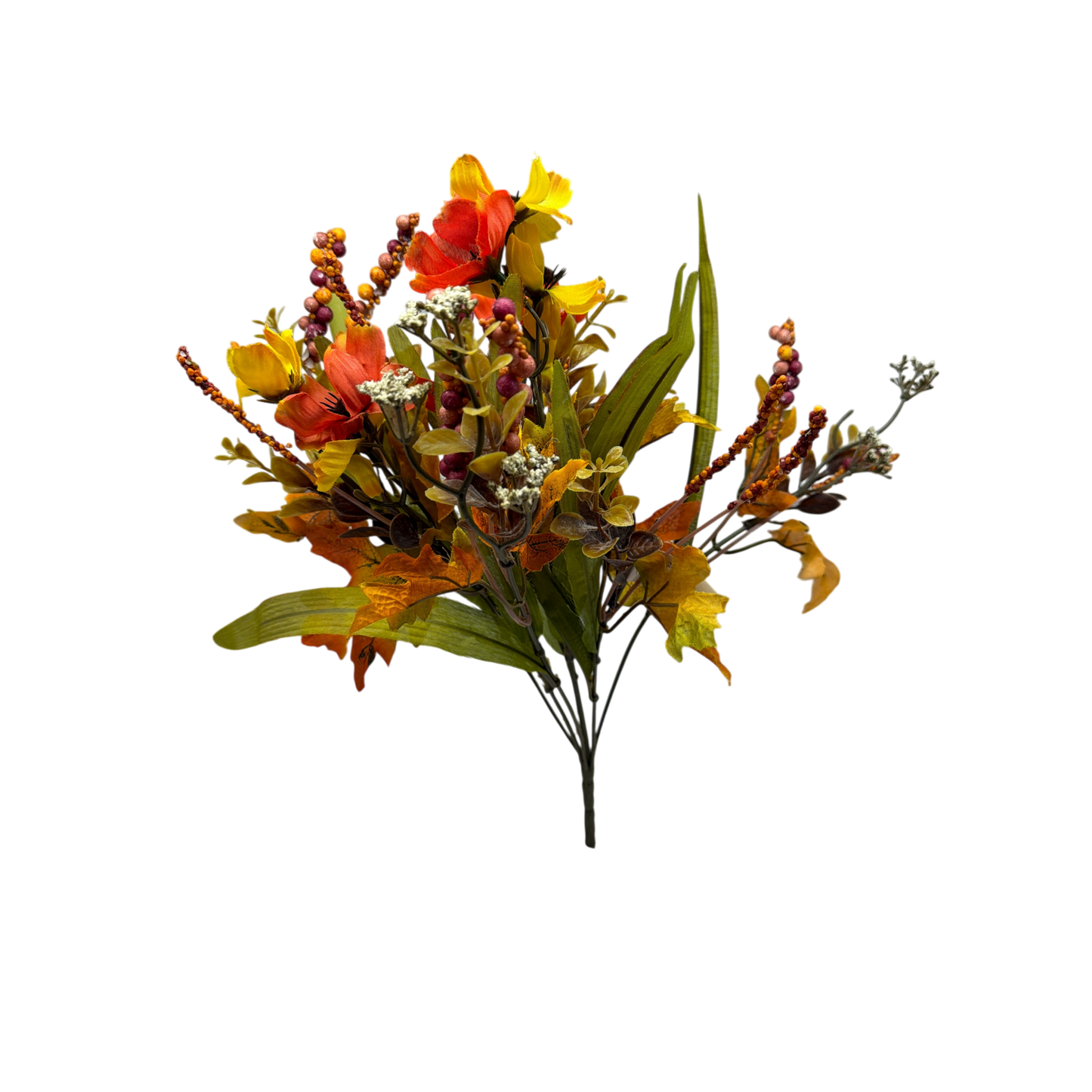 15 inch Faux Mixed Wild Flower Bouquet