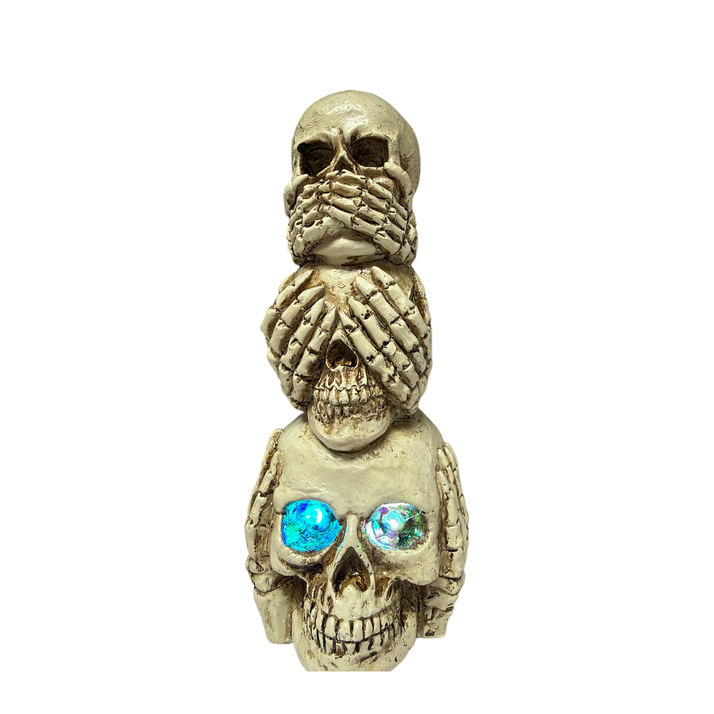 Lighted Stacking Skull Figurine
