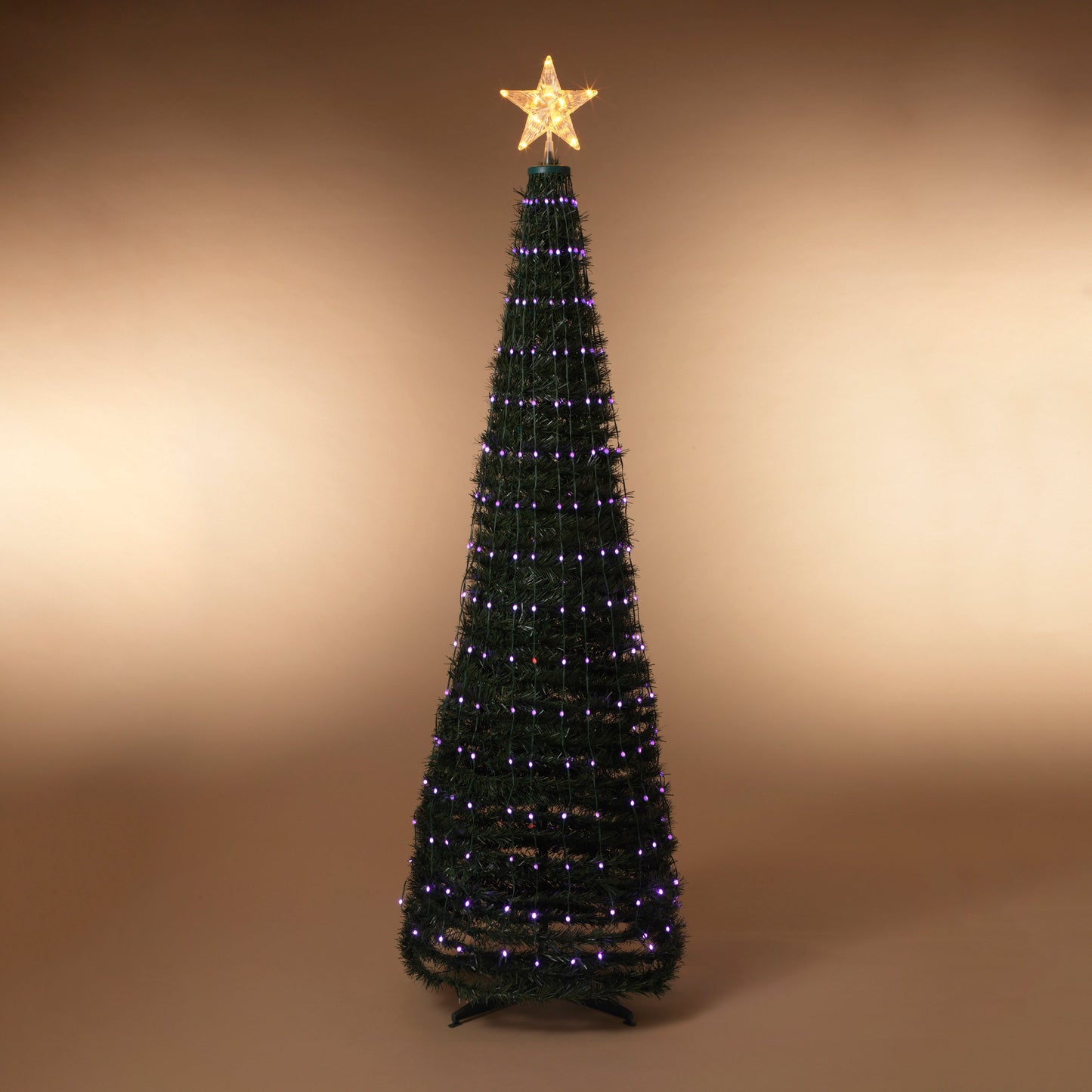 Steel Frame Pole Tree with Color Change LED Lighting - 6 Feet Tall