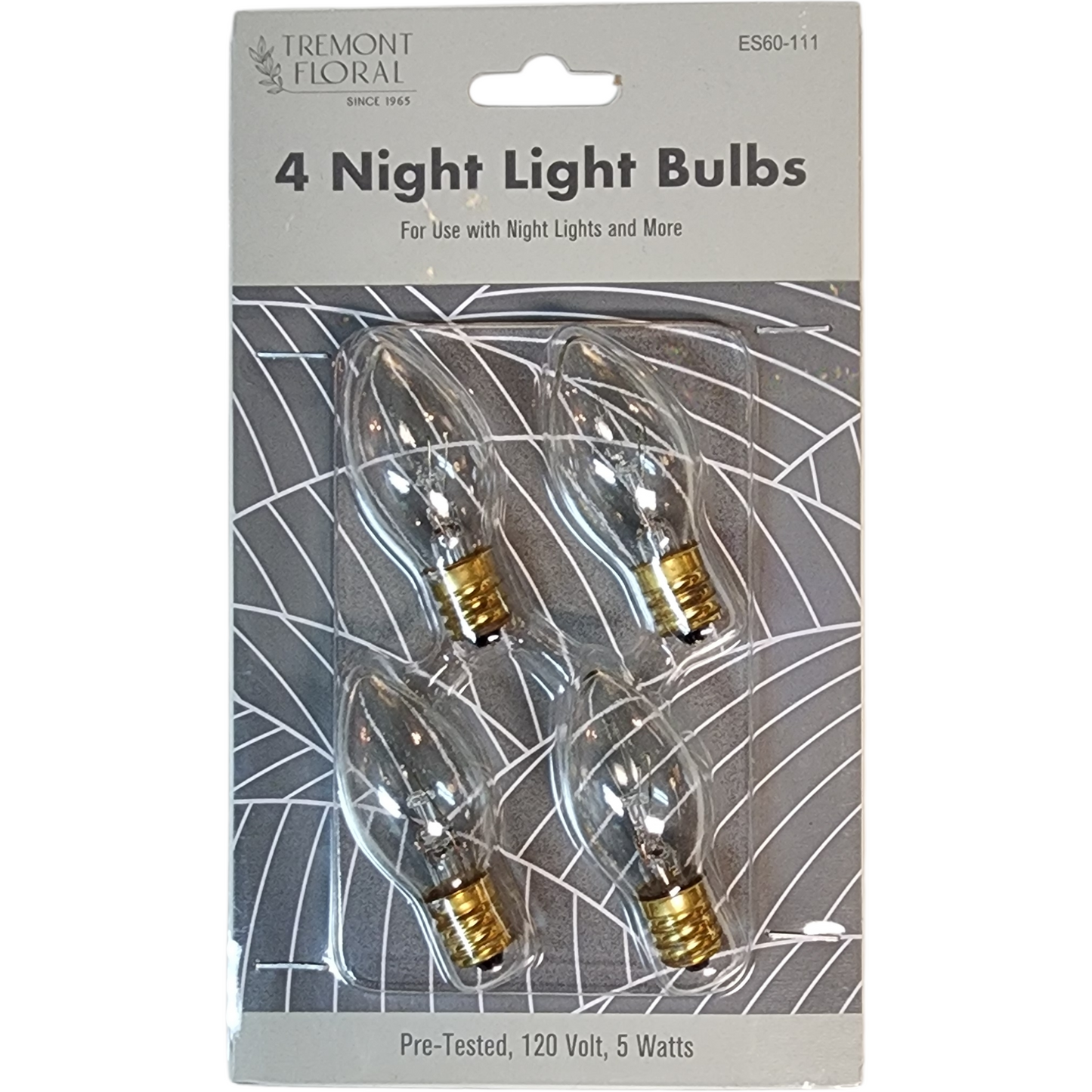 Night Light Lightbulbs (4) - C7 - 5 Watts