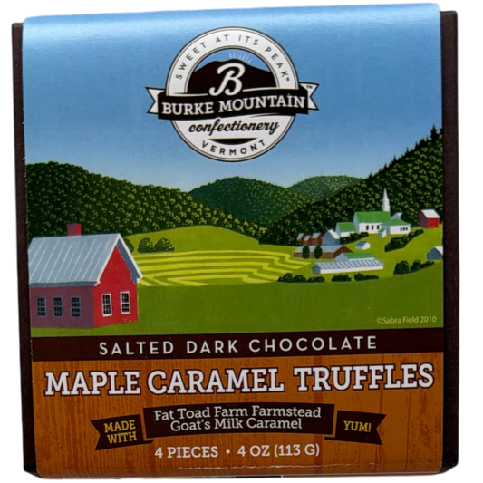 Salted Dark Chocolate Maple Caramel Truffles