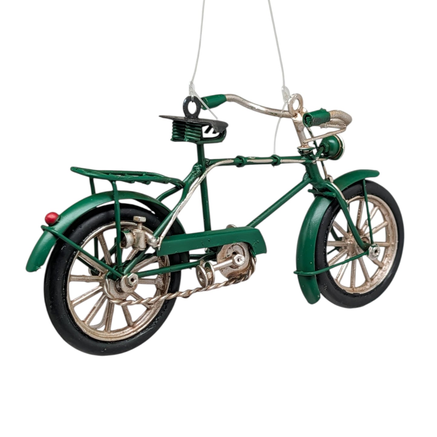 Green Bike Ornaments