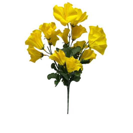 15-Inch Faux Yellow Petunias