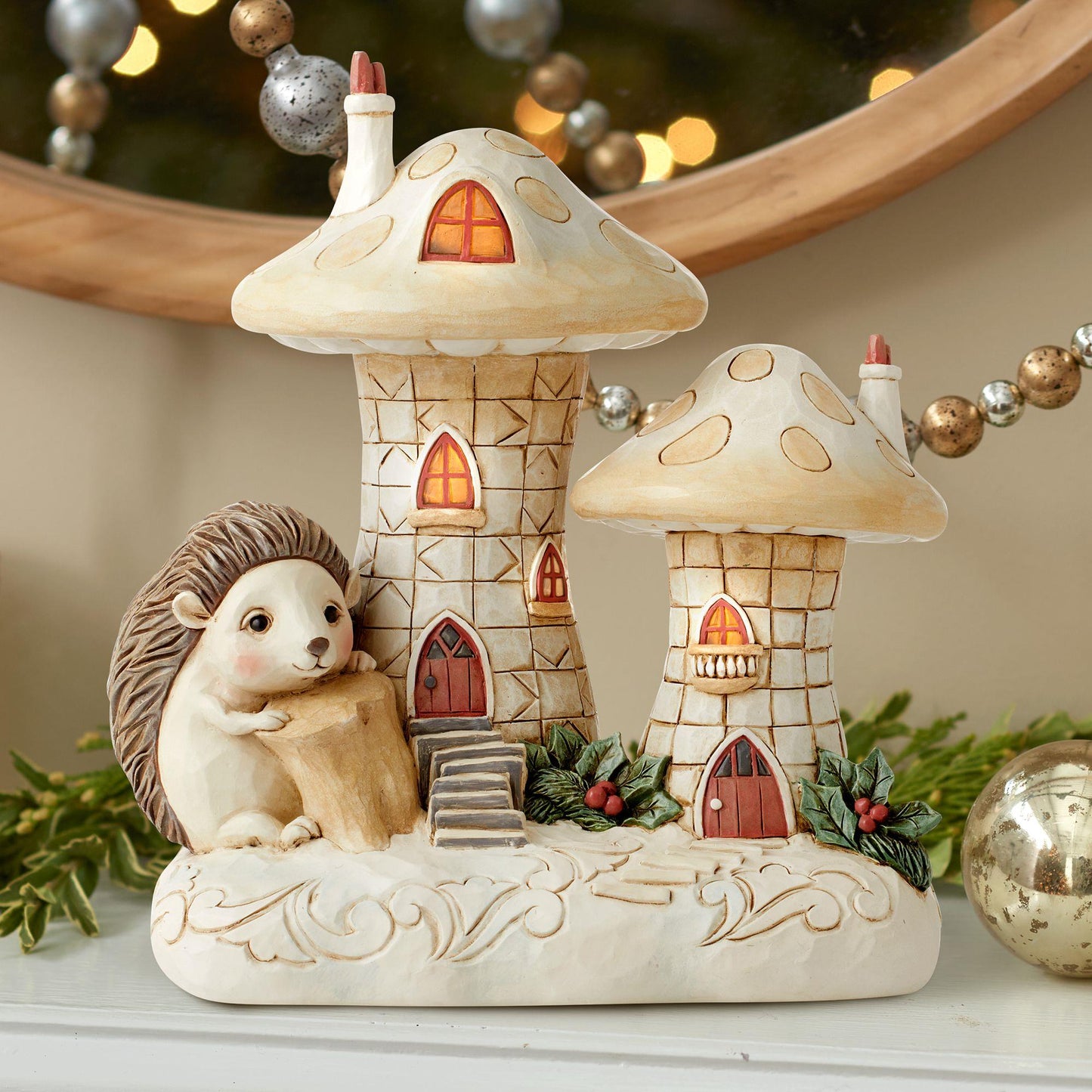Woodland Lighted Mushroom House