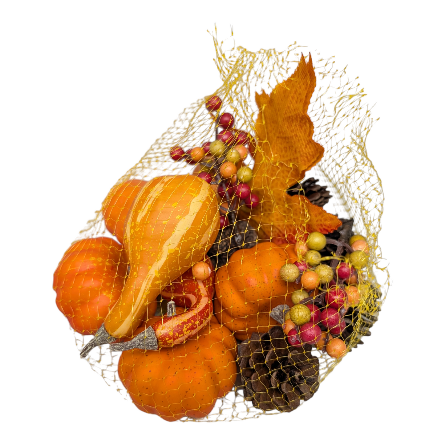 Harvest Accents in a Mesh Bag -