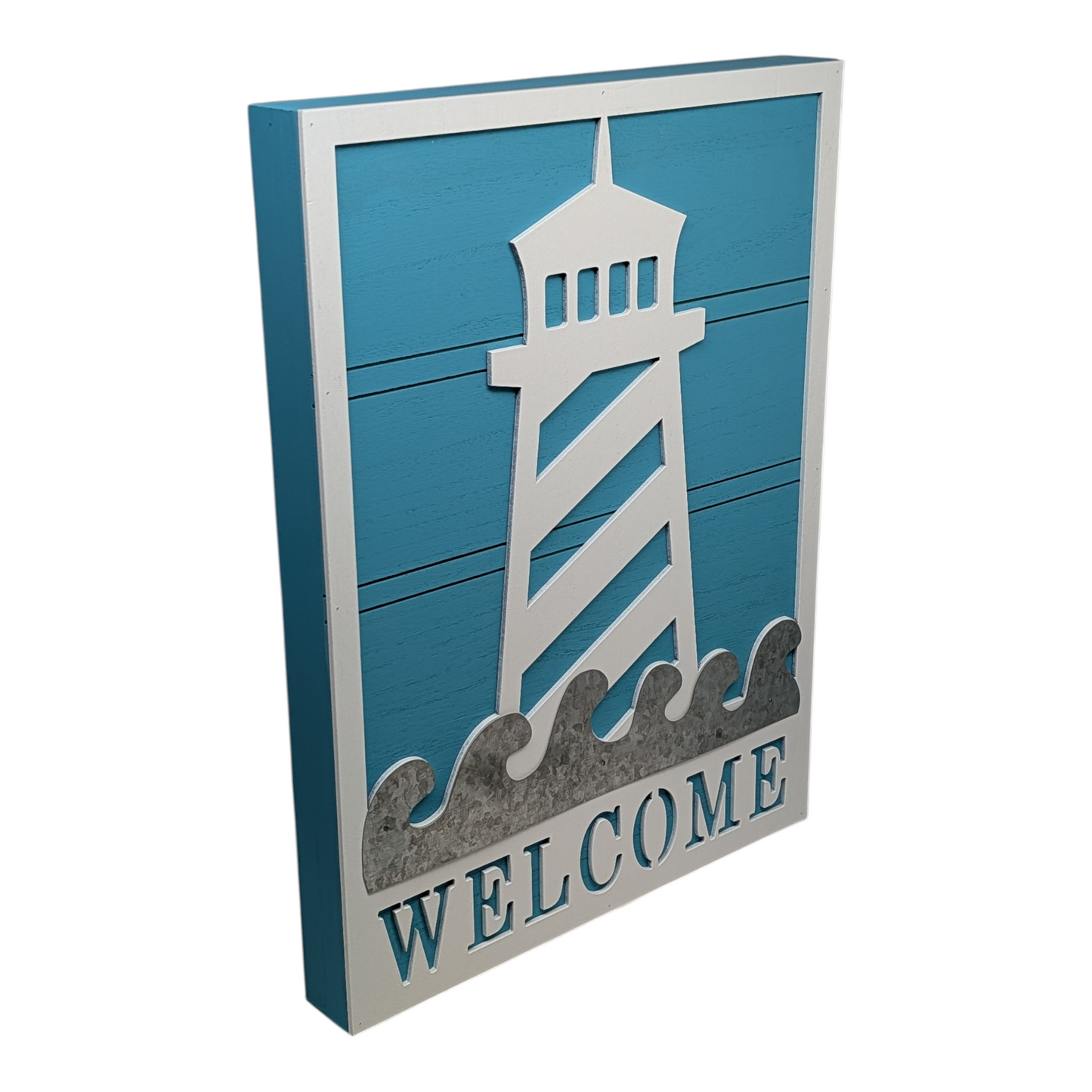 Lighthouse Design Welcome Wall Sign