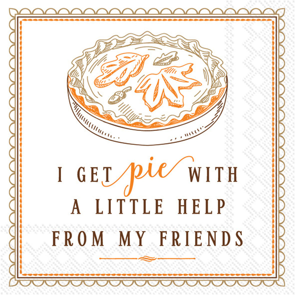 I Get Pie - Cocktail Napkin