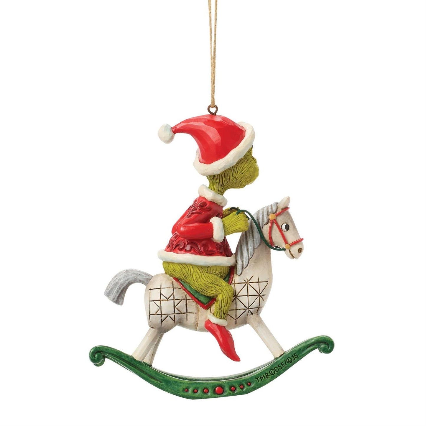 Grinch on Rocking Horse Ornament