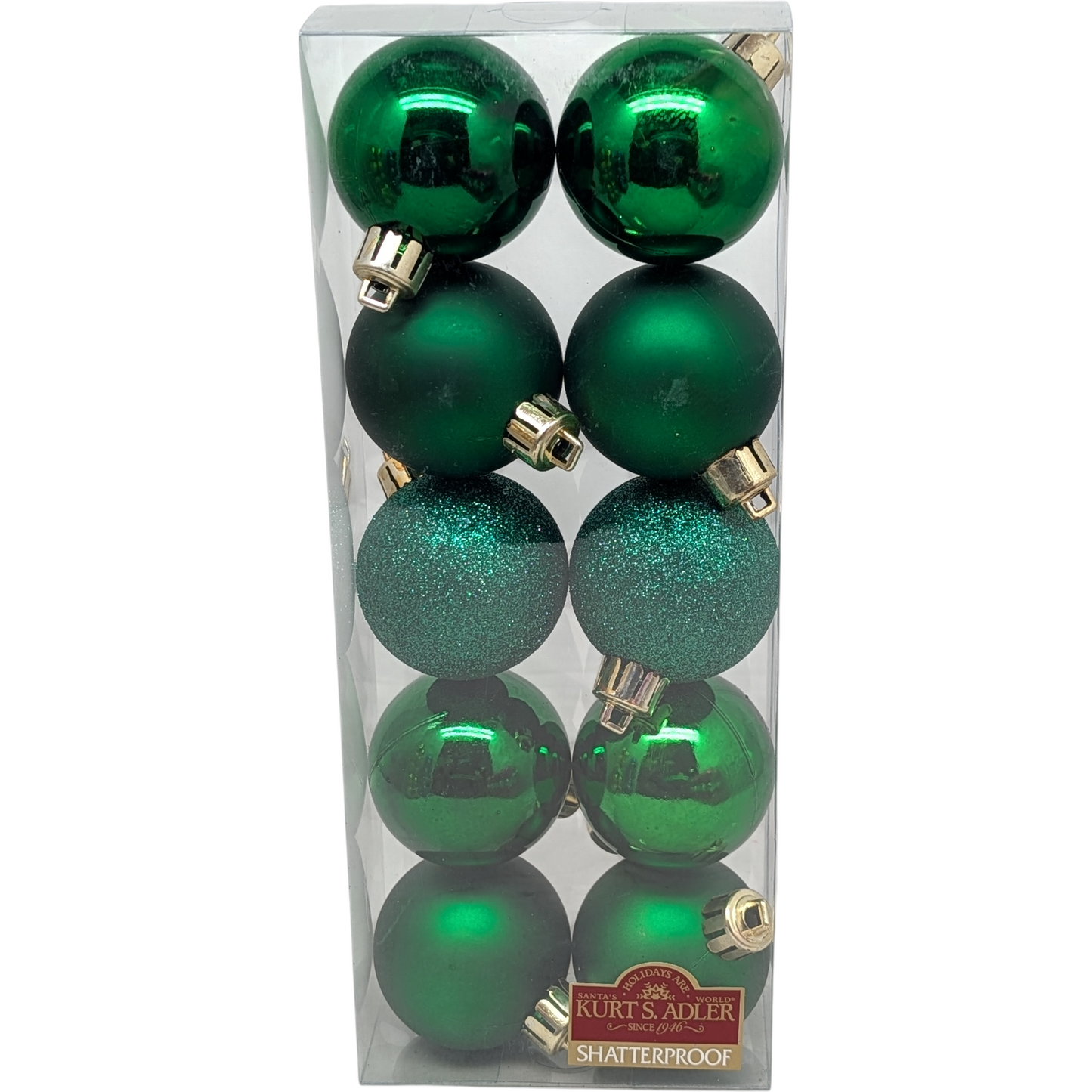 Shatterproof 10 pack Ornaments – 50mm -