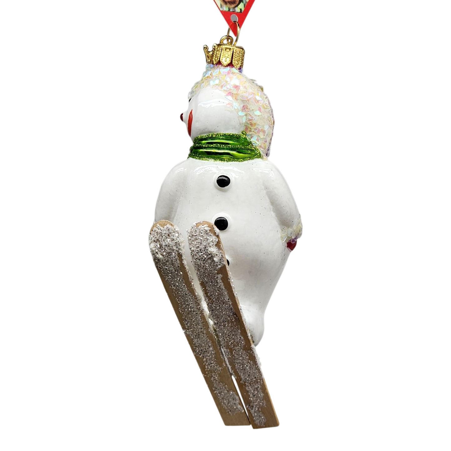 Wooshing - Skiing Snowman Ornament