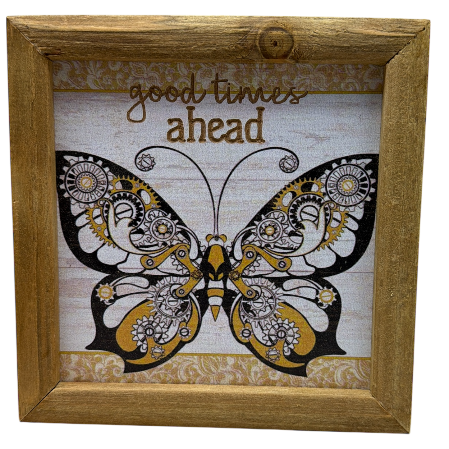 Good Time Ahead  - Butterfly Wall Plaque