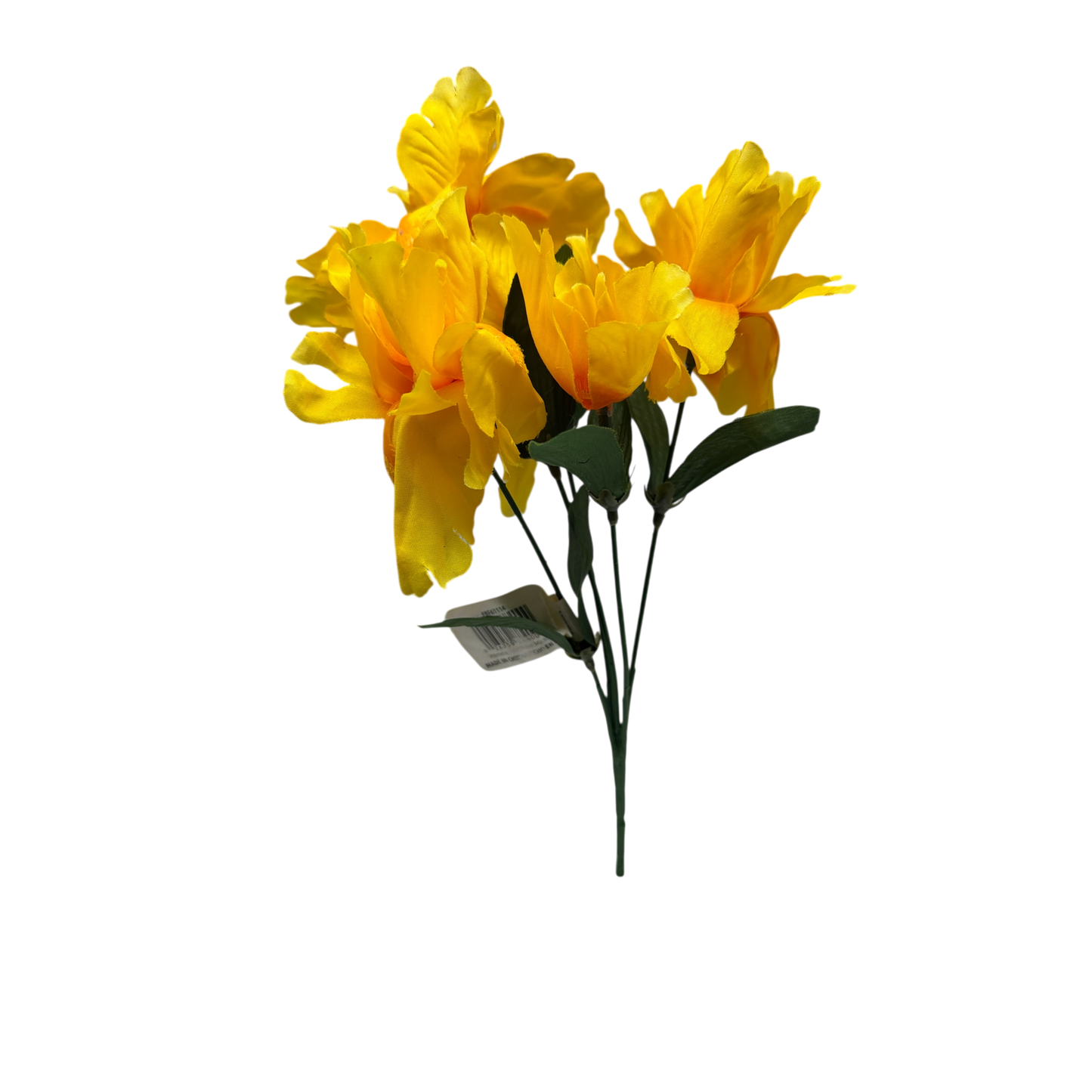 13-Inch Faux Yellow Lily Spray