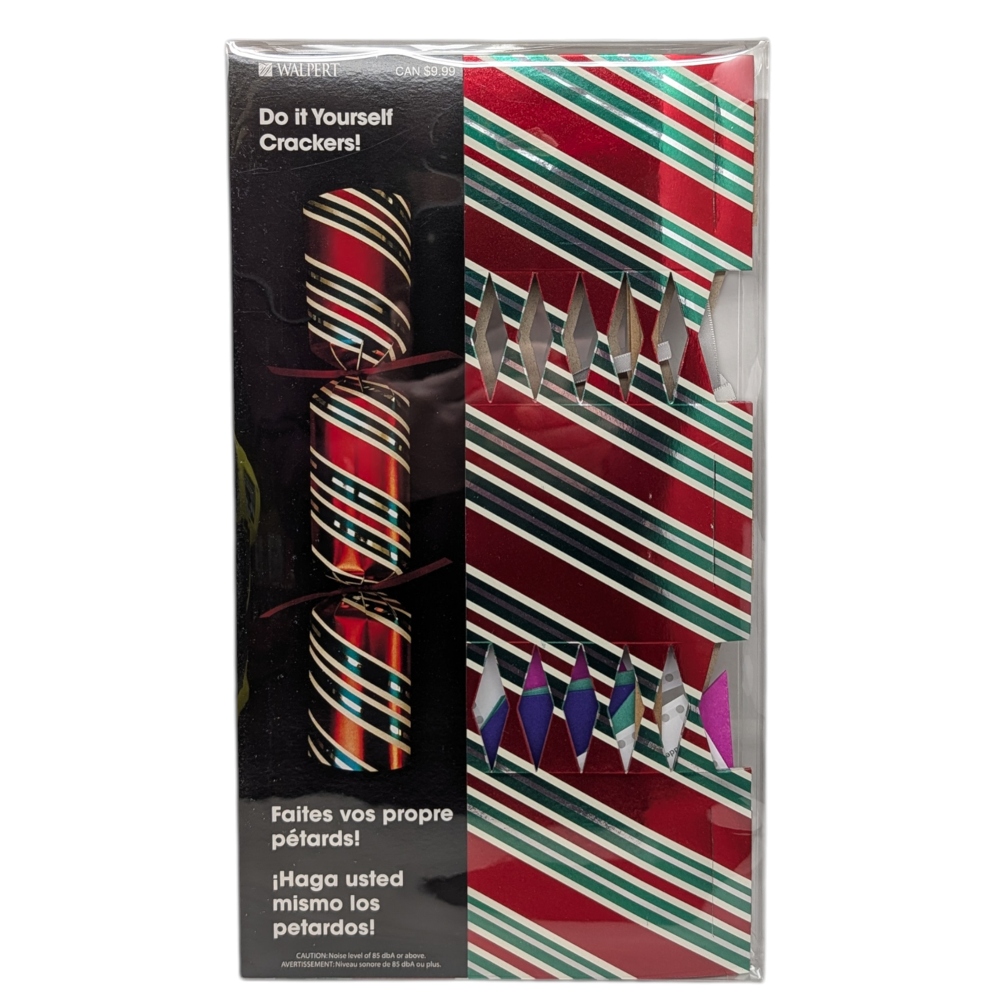 DIY Christmas Crackers - Candy Stripe