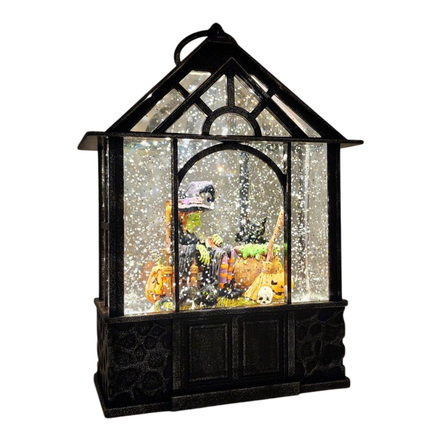 Sleeping Witch Lighted Waterglobe Lantern