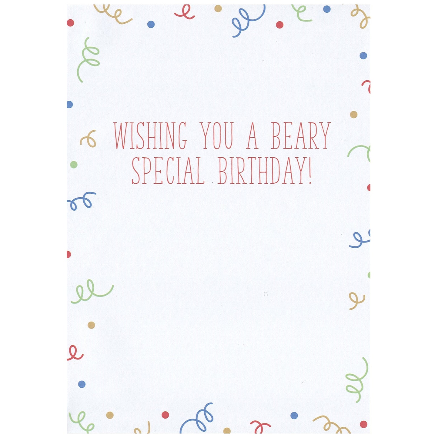 Beary Special Birthday - Birthday Card