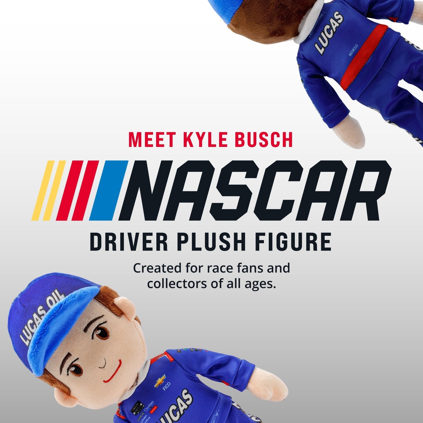 NASCAR | Richard Childress Racing Kyle Busch Lucas Oil 14 Inch Plush Figure