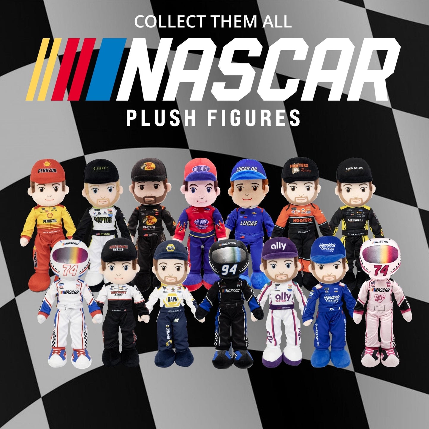 NASCAR | Richard Childress Racing Kyle Busch Lucas Oil 14 Inch Plush Figure