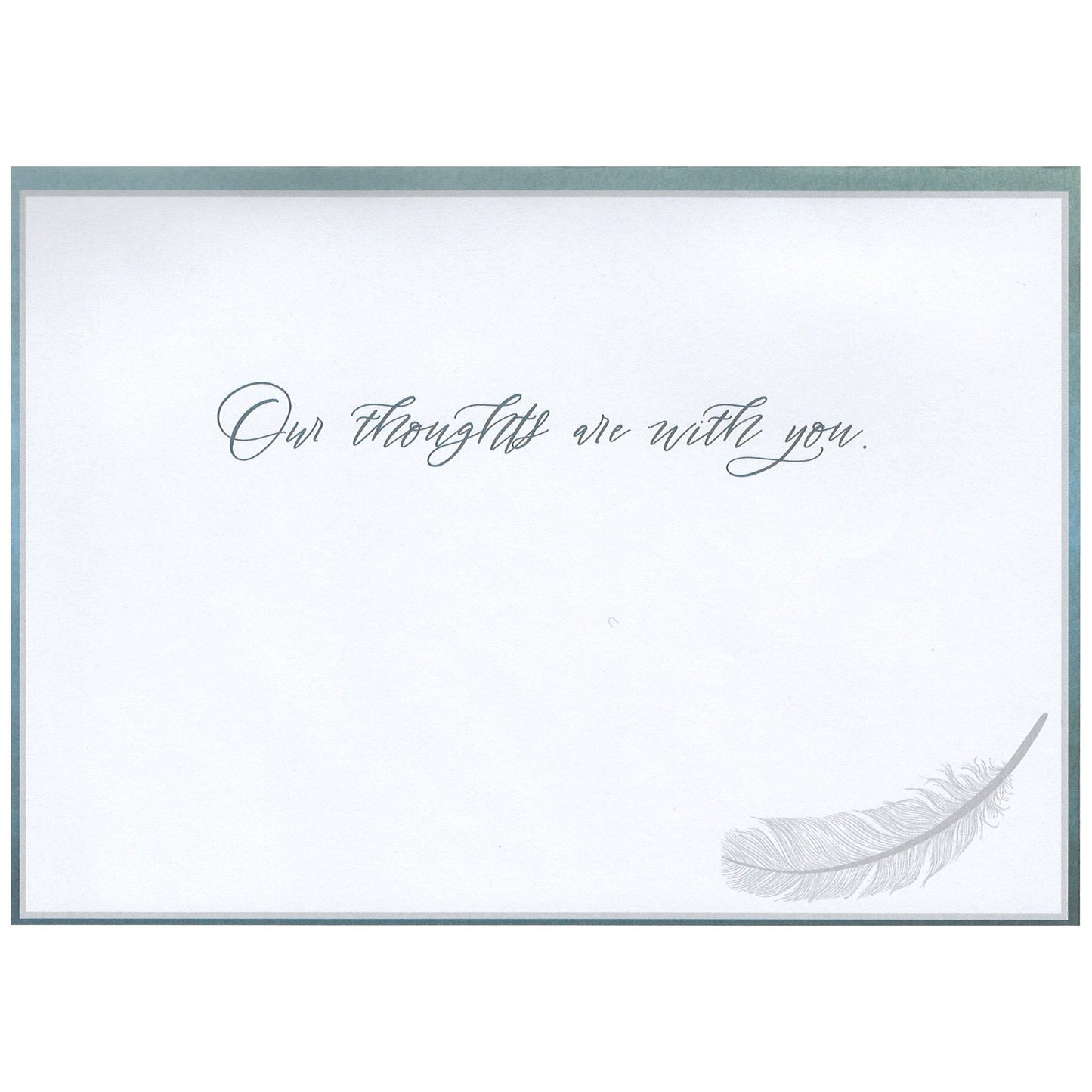 Deepest Sympathy - Feather Card