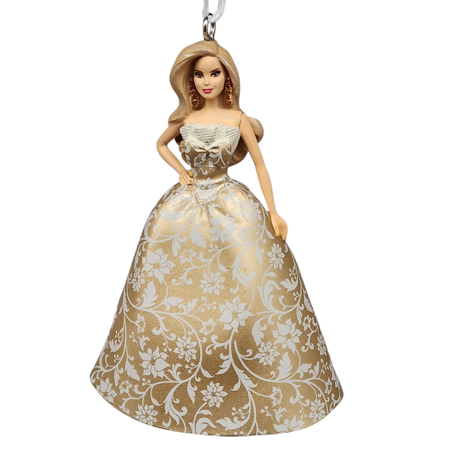 Holiday Barbie Ornament - Floral Dress