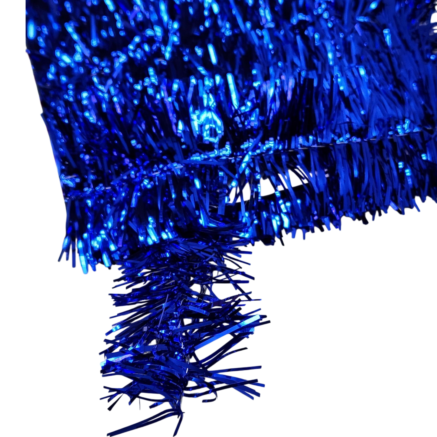 40 Feet Metallic Tinsel Garland - Blue