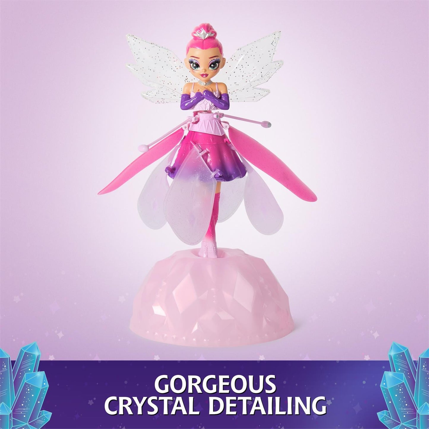 Crystal Flyers Magical  Flying Fairy With Crystal Wings