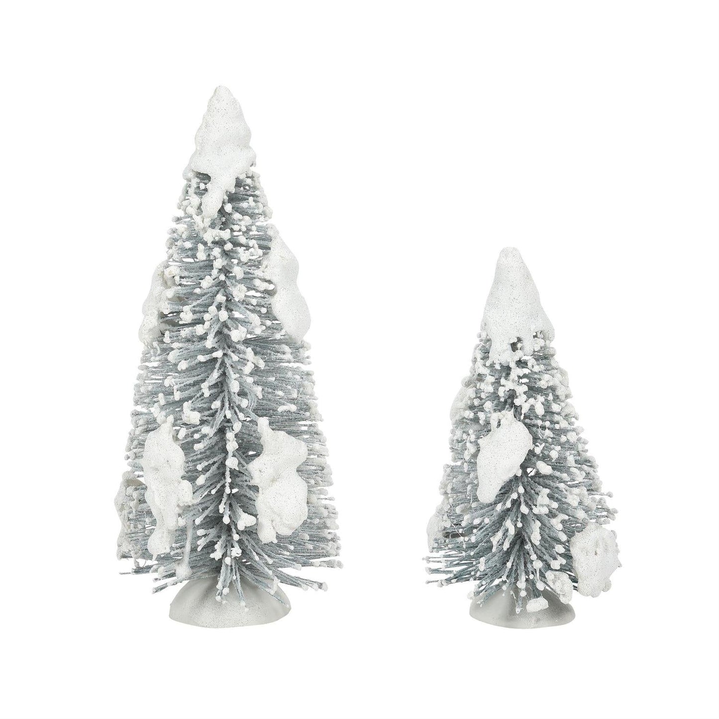 Snow Laden Tree - Set of 2