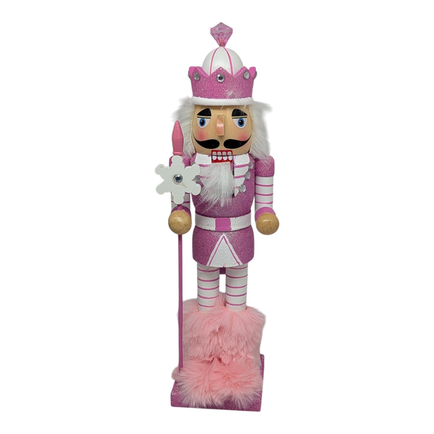 Pink Snowflake Nutcracker