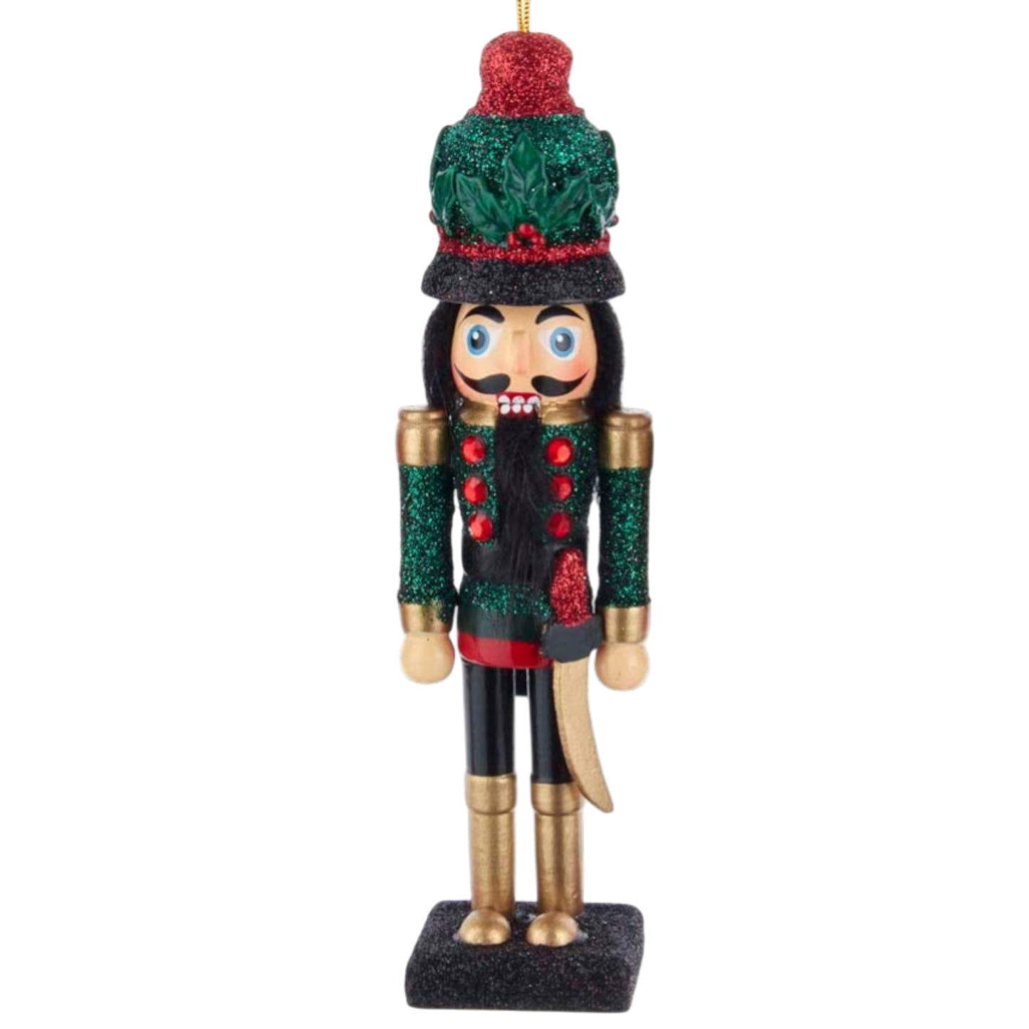 The Emerald & Crimson Guard Nutcracker Ornament