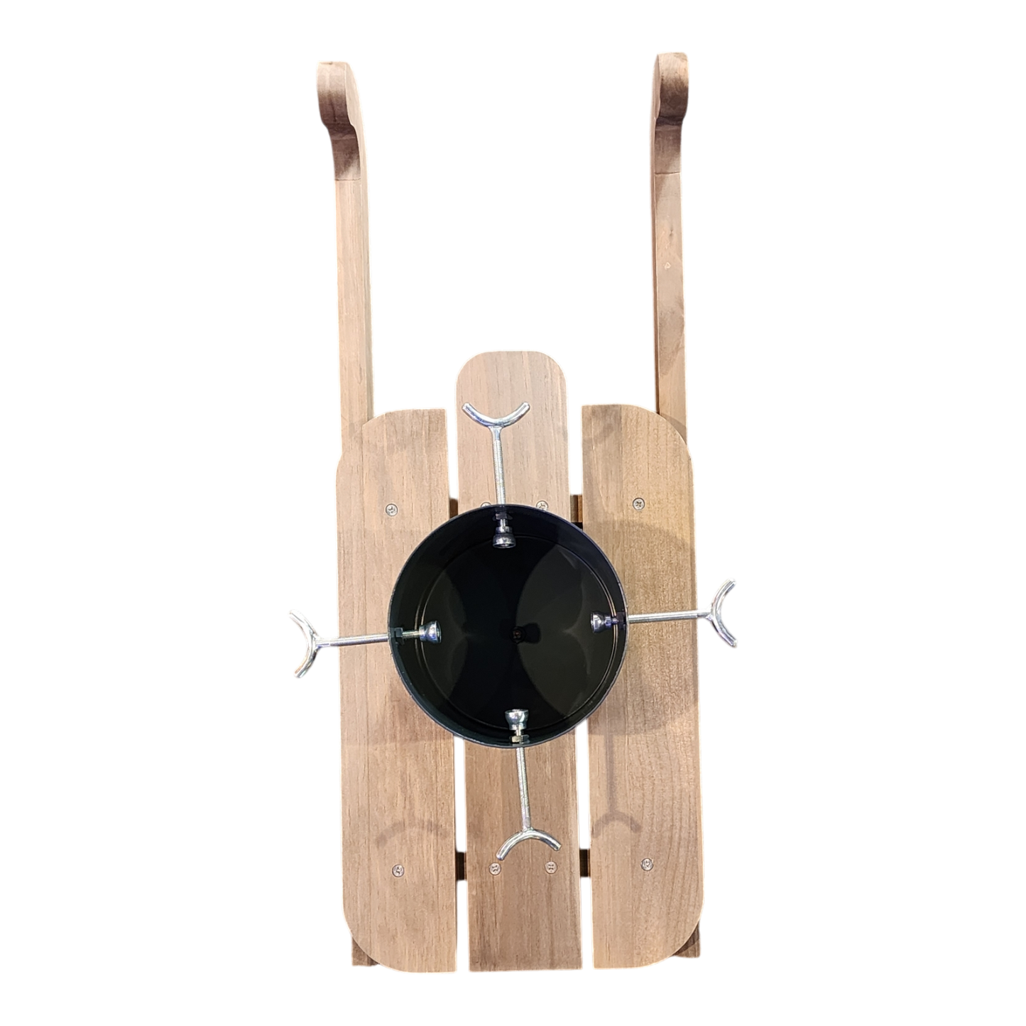 Wooden Runner Sled Tree Stand - Natural