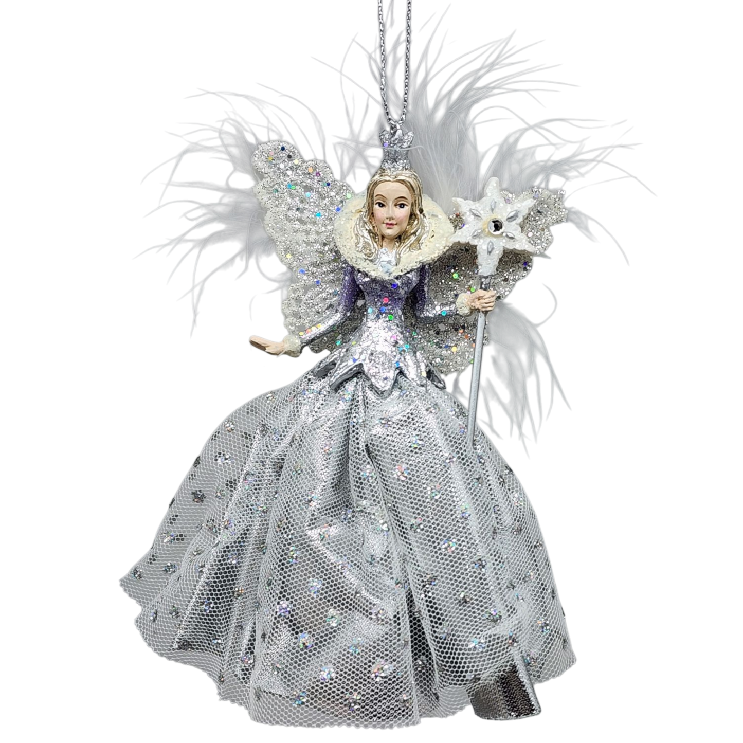 Lavender Snow Queen Ornament -