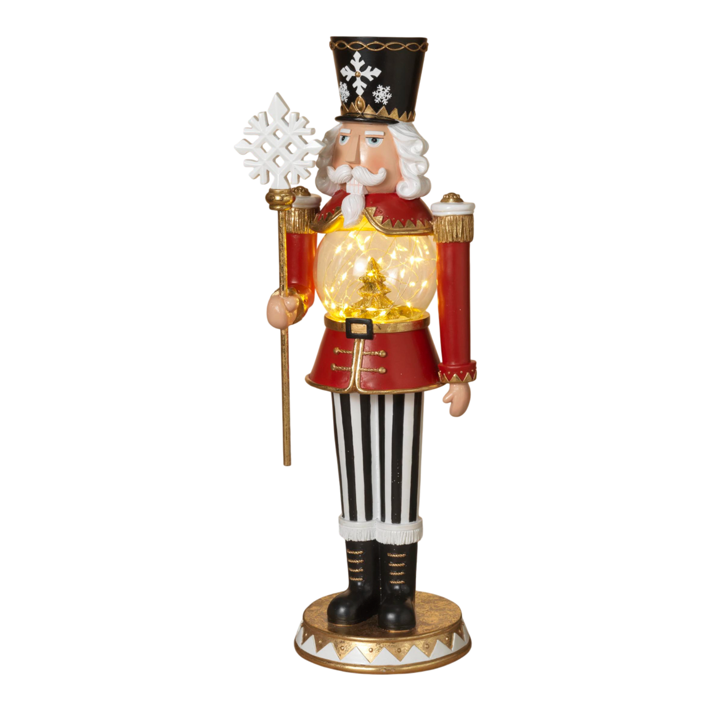 19.5" Battery-Operated Lighted Resin Toy Soldier