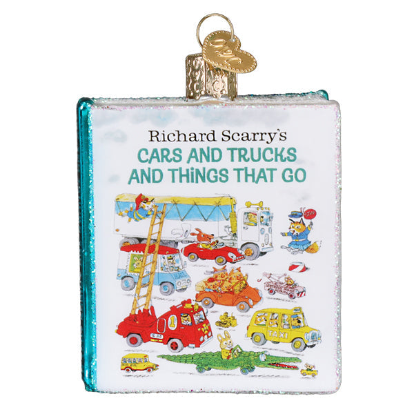 Cars and Trucks and Things That Go Book Ornament