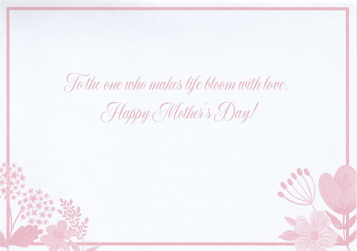 Floral Bloom - Mother's Day Card
