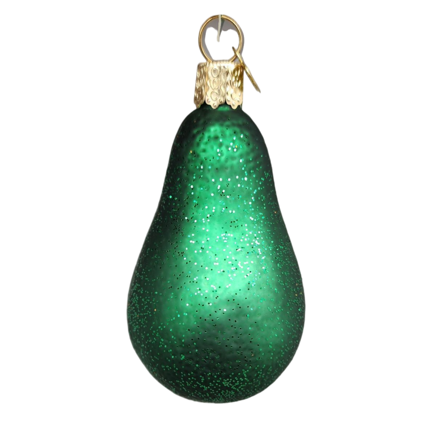 Avocado  Glass Ornament