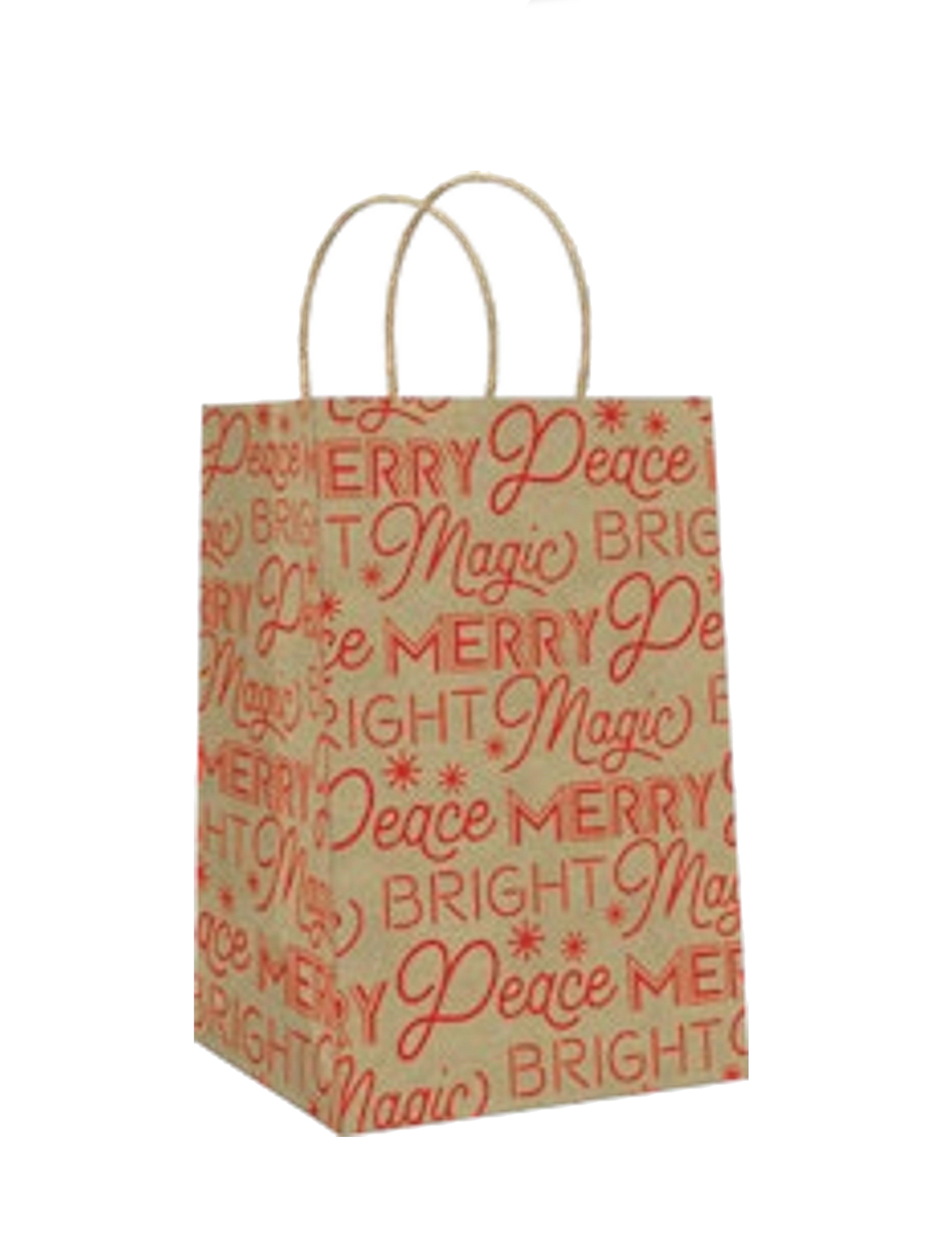 Foil Accented Kraft Treat Bag - 8 Pack -