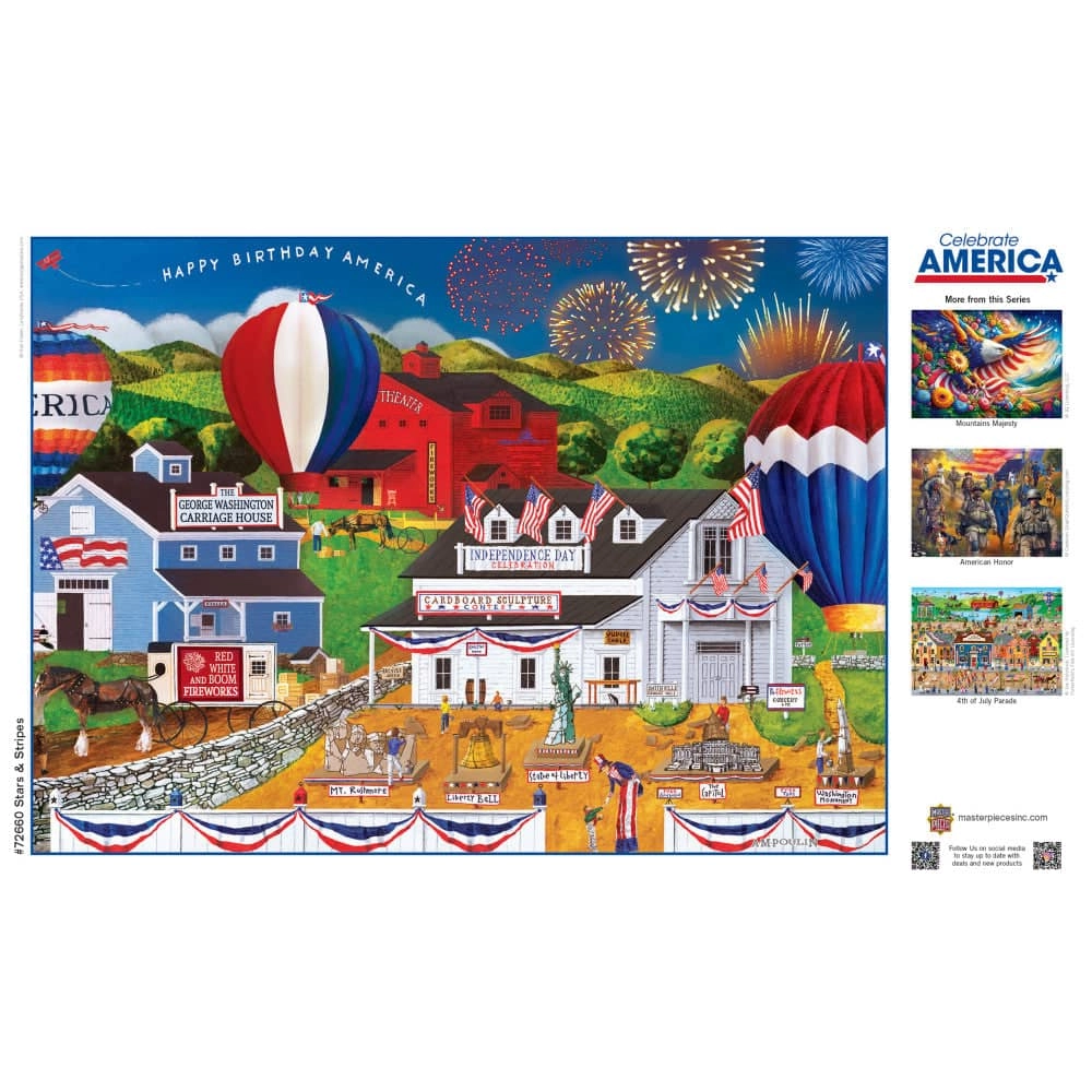 Celebrate America - Stars & Stripes 1000 Piece Jigsaw Puzzle