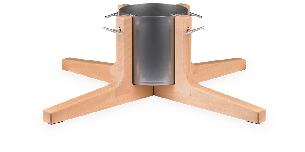 Rustic Christmas Tree Stand - Medium - Silver
