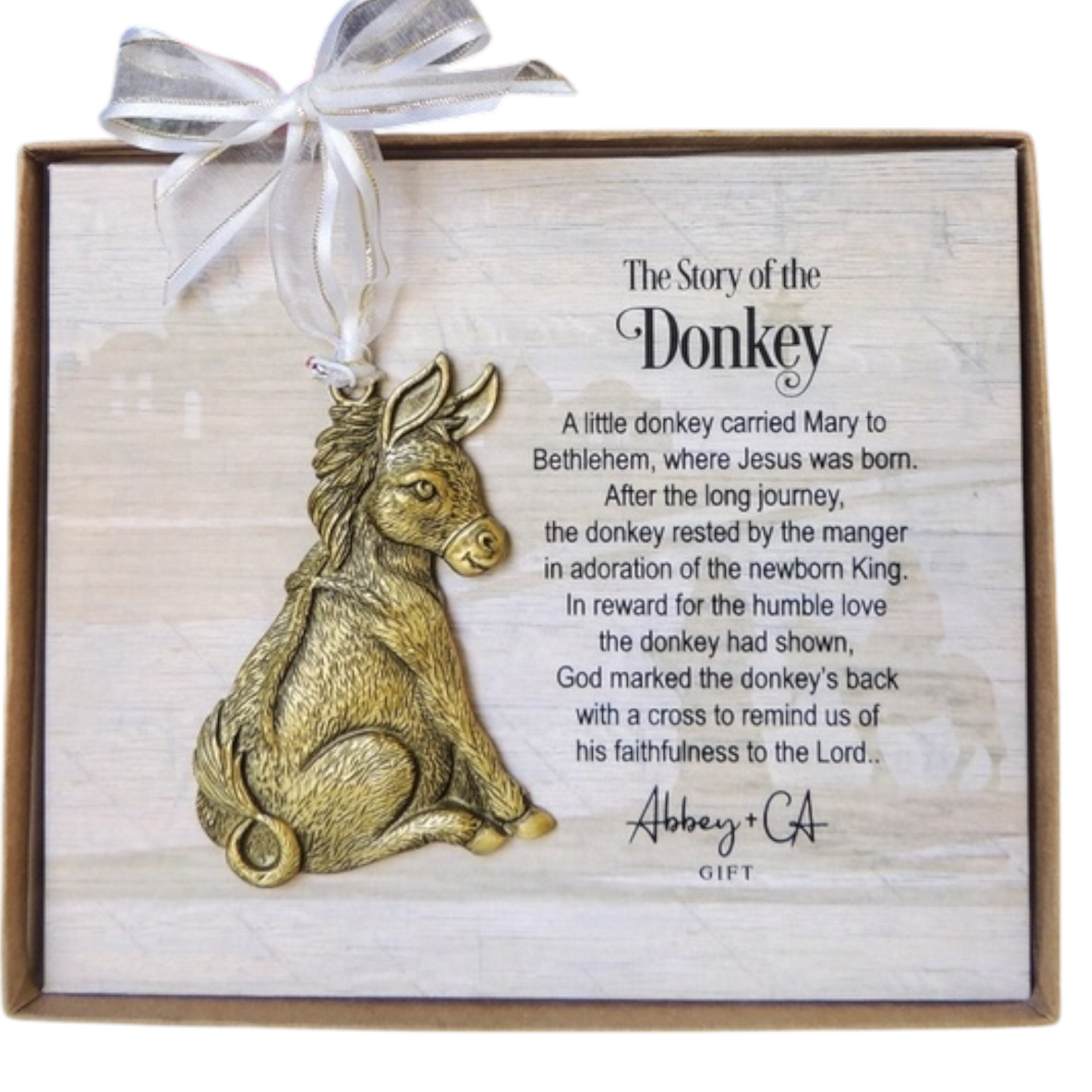The Story Of The Donkey Ornament
