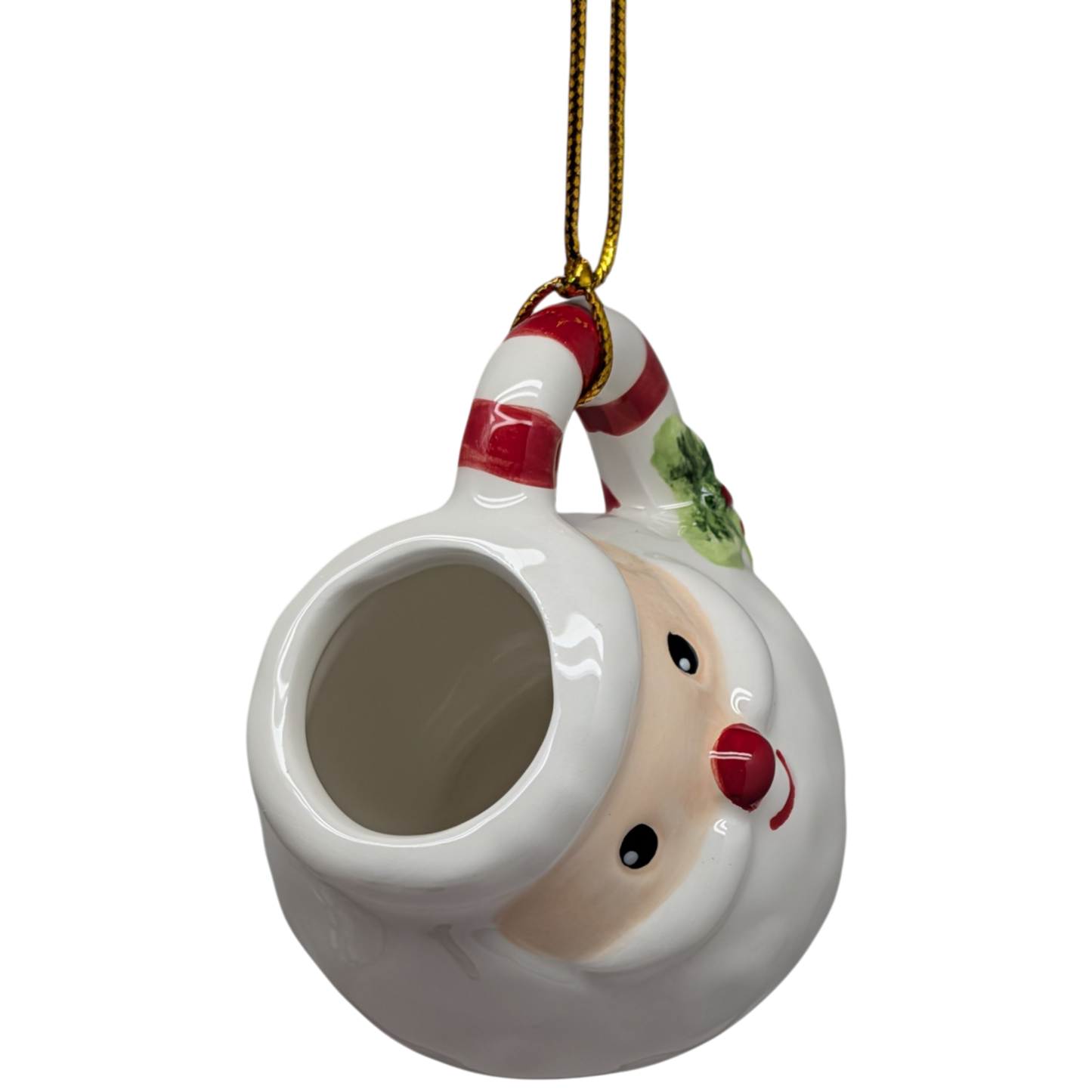 Holiday Icon Mug Ornament - Santa