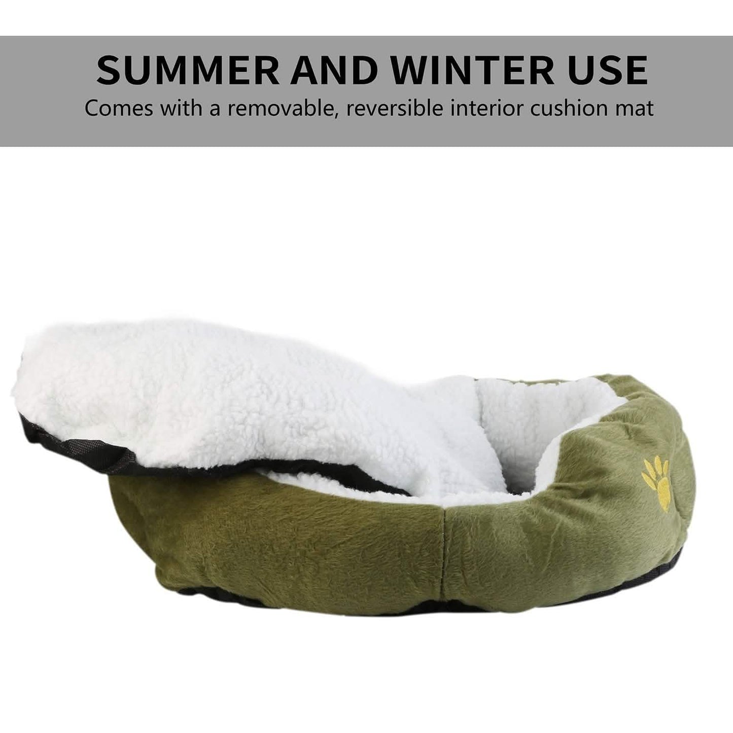 Pet Puppy Cat Soft Warm Fleece Bed