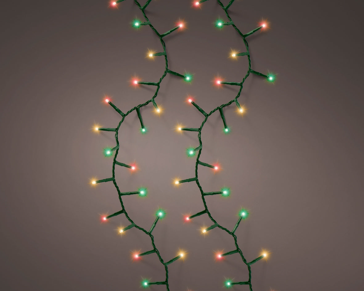 LED Twinkle Stringlight - 500 Lights - Multicolor - Green Wire
